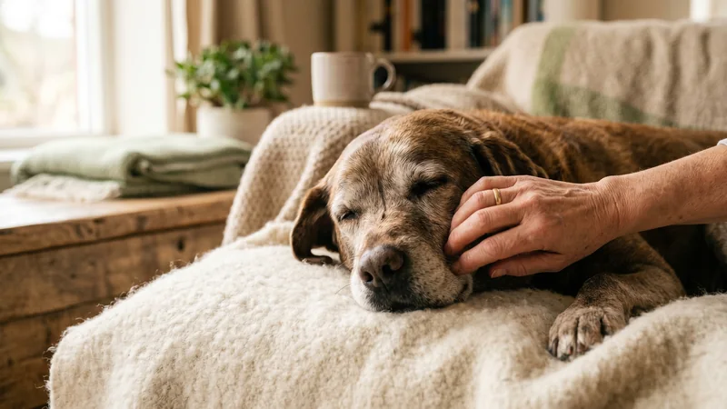 Perro senior cuidados veterinario Chile