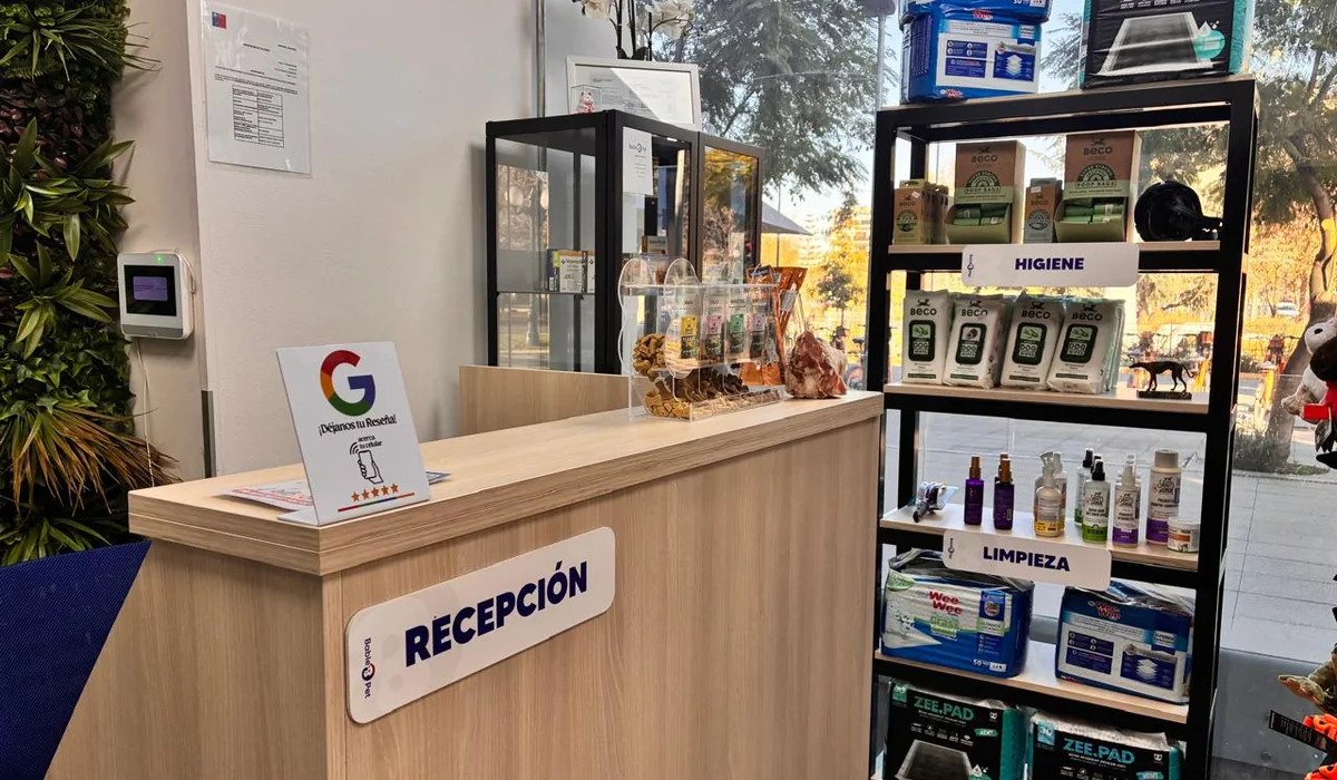 Interior de Bable Pet Providencia con ambientes profesionales y limpios